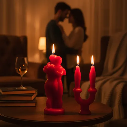 Cena romântica à luz de velas
